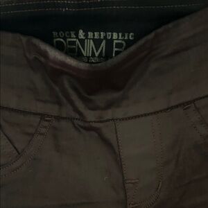 Rock & Republic Women's Chocolate Brown Pants
